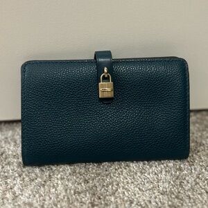 Michael Kors Deep Teal Teal Leather Wallet